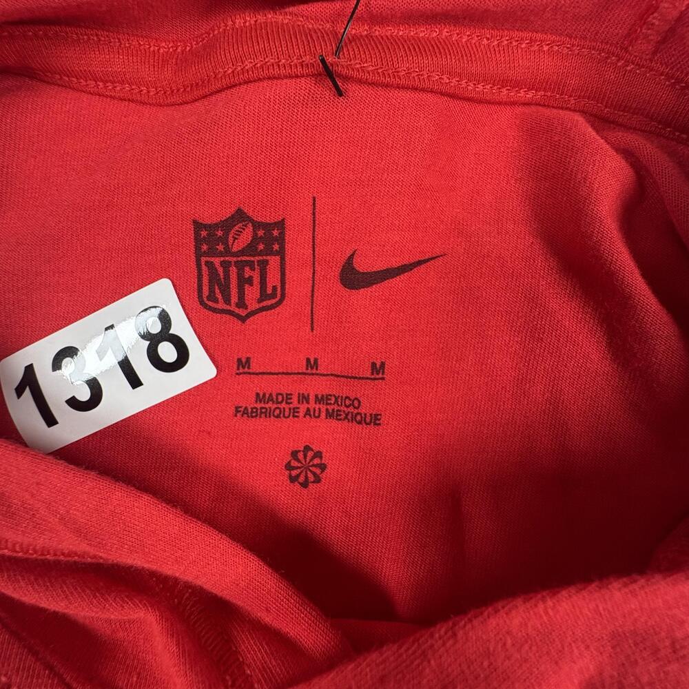 Kansas City Chiefs Shirt Mens Medium Red Yellow NFL Football Nike Hoodie Tee - Picture 6 of 12